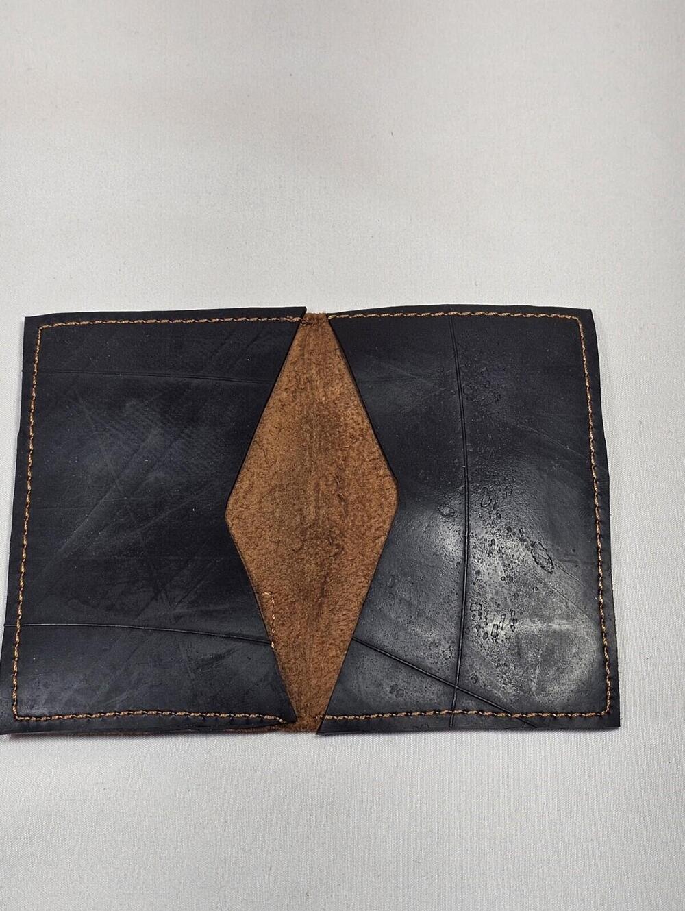 Deux Mains Cardholder Wallet Artisan Handmade Fair Trade Genuine Leather - Picture 2 of 8